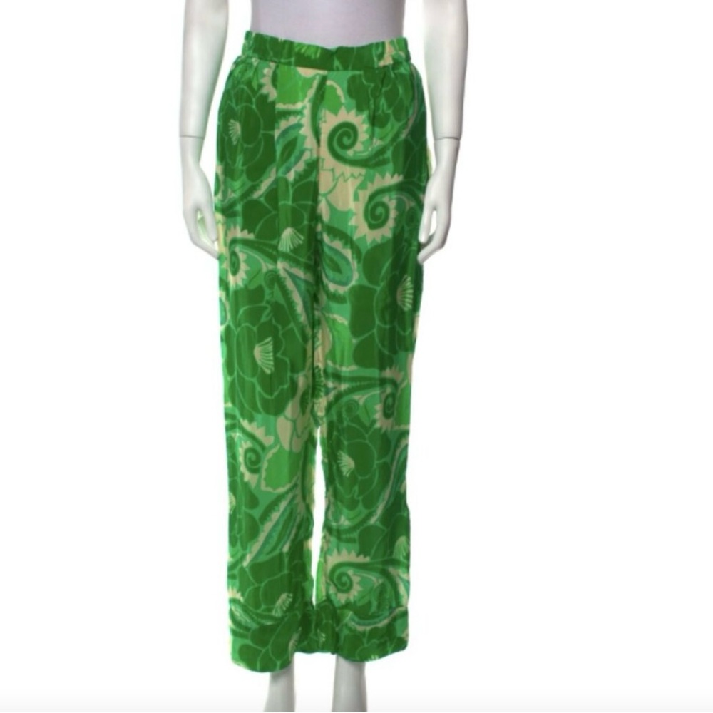 FARM Rio Green Floral Pants